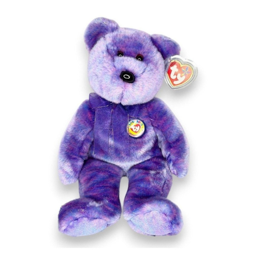 Clubby IV the Bear | Twilight Treasure | Mint Heart Tag TY Beanie Buddy